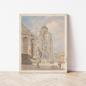 St Stephen&#39;s Cathedral Vienna Austria Circa 1900 Painting | Fine Art Print