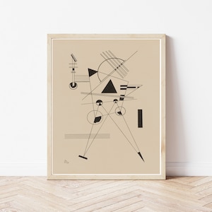 Early Midcentury Modern Abstract Art Wassily Kandinsky 1925 Lithograph | Fine Art Print