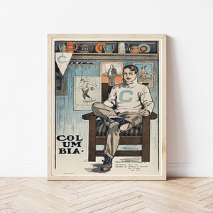 Columbia University 1902 Lithograph Poster | Fine Art Print