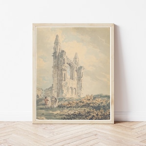 Ruines de la cathédrale de St Andrews St Andrews Ecosse 1793 Aquarelle | Impression d'art