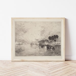Disegno / Stampa artistica del fiume Saint Johns, Florida, 1886