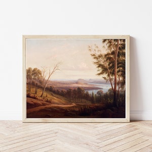 Hobart Tasmania Australia View 1853 Oil Painting | Fine Art Print