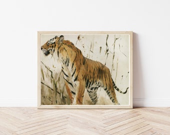 Tiger 1890 Painting, Fine Art Print