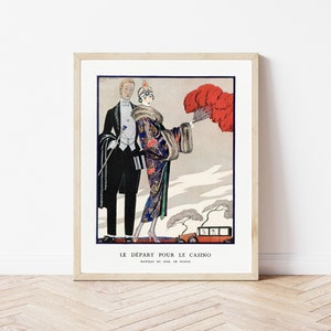 Art Deco 1920&#39;s Party Fashion & Style Illustration, 1923 Lithograph | Fine Art Print