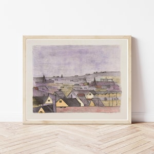 San Francisco California Mission District Architecture & Cityscape View 1939 Drawing | Fine Art Print