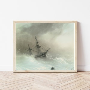 Stormy Ocean Seascape 1888 Painting | Fine Art Print