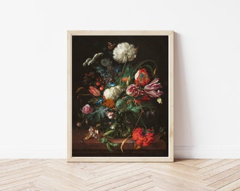 Fleurs Nature morte vers 1660 Peinture à l'huile | Impression d'art
