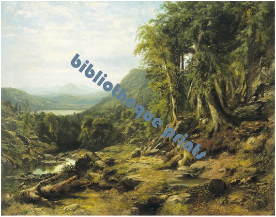 キャッツキル山地の自然風景 1855年 絵画 | ファインアートプリント