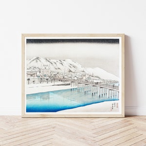 Kyoto Japan View 1920 Woodblock Print | Fine Art Print