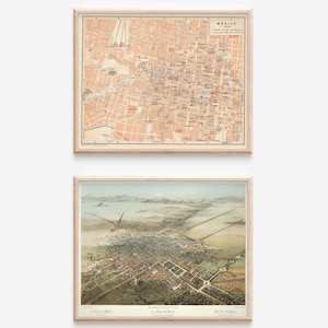 Mexico City Mexico Gallery Wall | 2 Print Set |  Fine Art Prints