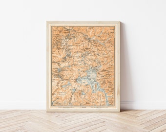 Yellowstone National Park 1909 Map | Fine Art Print