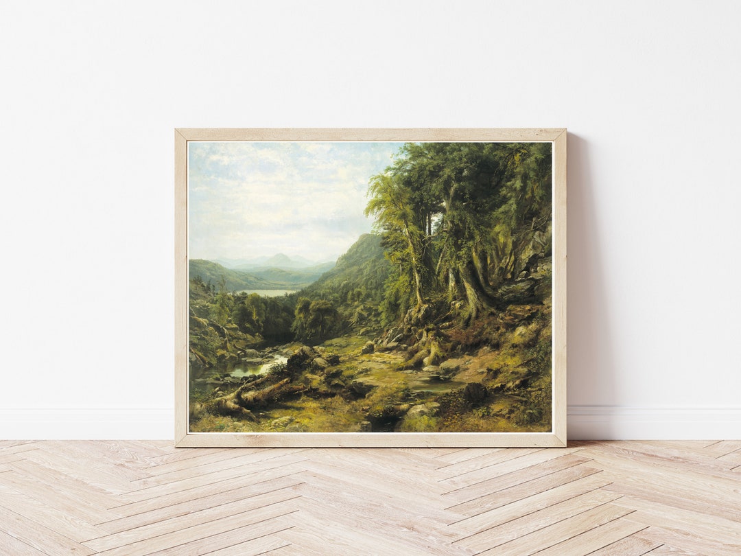 キャッツキル山地の自然風景 1855年 絵画 | ファインアートプリント