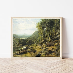 Scène naturelle des montagnes Catskill, 1855 Peinture | Impression d&#39;art