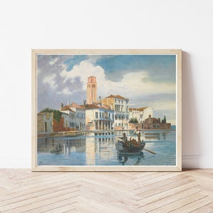 Venice Italy Murano Circa 1875 Painting | Fine Art Print