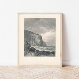 Lake Superior Ansicht 1872 Stahlstich Illustration | Fine Art Druck