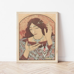 Art Nouveau 1897 &quot;Incantation&quot; Magic Spell Casting Poster | Fine Art Print