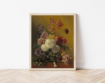 Still Life with Flowers 1861 Painting Fine Art Print