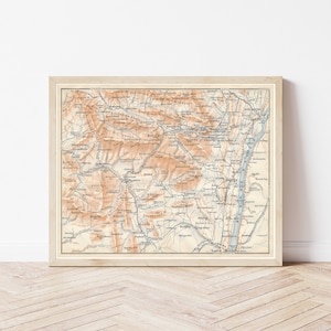 Catskill Mountains Catskills 1909 Map | Fine Art Print