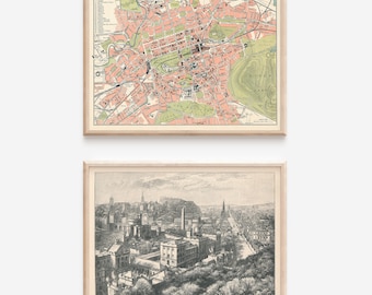 Edinburgh Scotland Gallery Wall | 2 Print Set |  Fine Art Prints