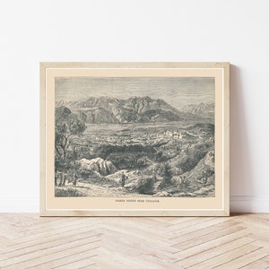 Antike Sparta Griechenland 1885 Gravur Illustration | Fine Art Druck