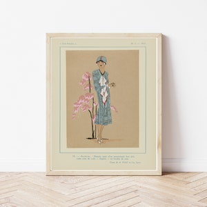 Art Deco 1920&#39;s Fashion & Style Illustration, 1925 Flapper Fashion Art | Fine Art Print