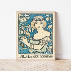 Art Nouveau style 1895 Salon Poster | Fine Art Print