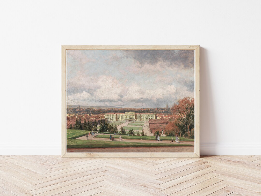 Schönbrunn Palace Vienna Austria Circa 1900 Oil Painting | Fine
