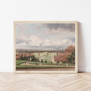 Schönbrunn Palace Vienna Austria Circa 1900 Oil Painting | Fine Art Print