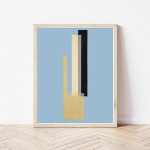 Early Midcentury Modern Minimalist Abstract Art Circa 1930 Painting | Fine Art Print