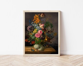 Flowers Still Life 1838 Painting | Fine Art Print