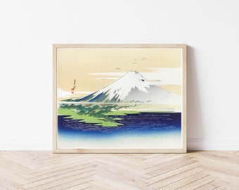 Mount Fuji Japan View 1910 Woodblock Print | Fine Art Print