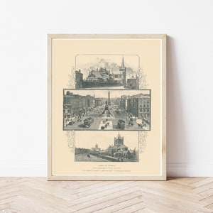 Dublin Ireland Views 1885 Engraving Illustration | Fine Art Print