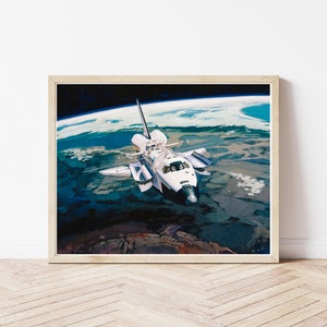 NASA Space Shuttle Concept Art 1979 Painting | Fine Art Print