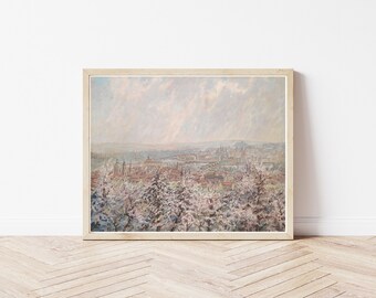 Prague Czech Republic View Circa 1900 Oil Painting | Fine Art Print