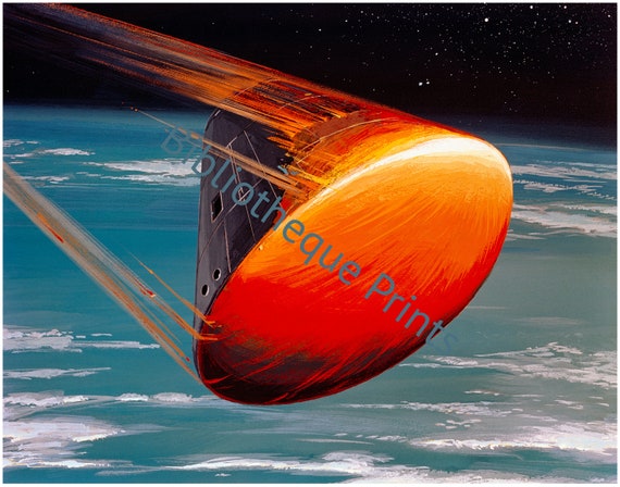 NASA Apollo 8 Space Exploration Concept Art 1968 Painting | Fine