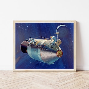 NASA Apollo 15 Space Exploration Concept Art 1971 schilderij | Kunstafdruk