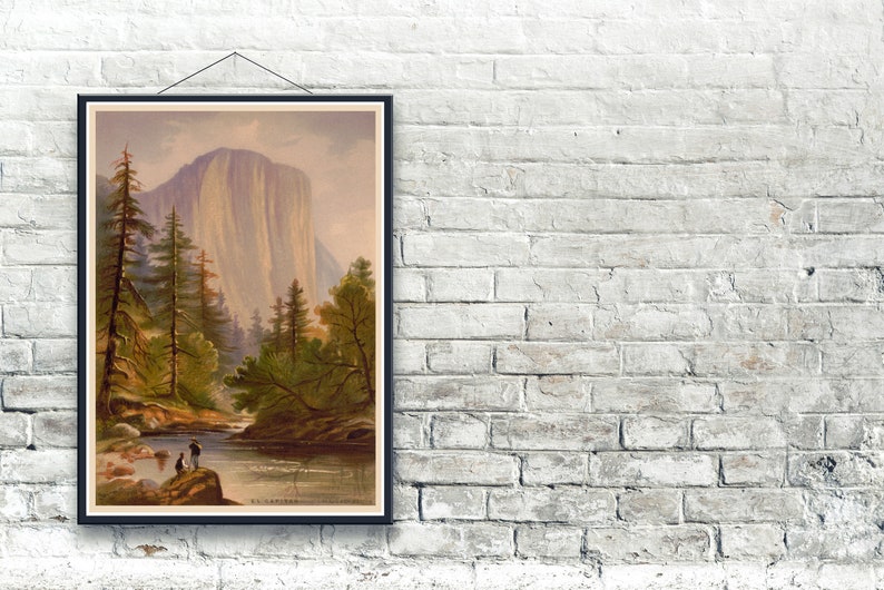 El Capitan Yosemite National Park 1871 Fine Art Print