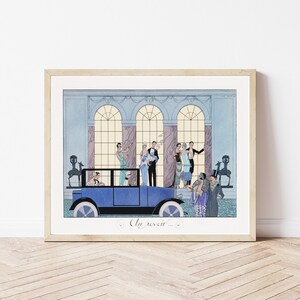 Art Deco 1920&#39;s Party Fashion & Style Illustration | Fine Art Print