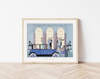 Art Deco 1920's Party Fashion & Style Illustration | Fine Art Print