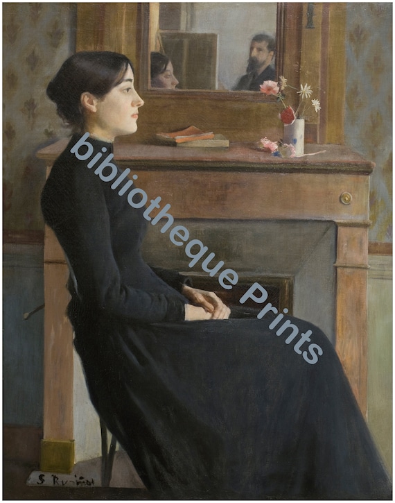 Understated Portrait Woman in Black Dress 1894 Oil Painting | Fine Art Print - Etsy Understated Portrait Woman in Black Dress 1894 Oil Painting | Fine Art Print - Etsy