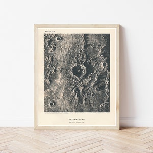 Lunar Landscape Moon Crater 1911 Astronomy Book Illustration | Fine Art Print