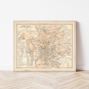 Ancient Rome Italy 1897 Map | Fine Art Print
