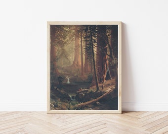 California Redwood Forest 1874 Oil Painting | Fine Art Print