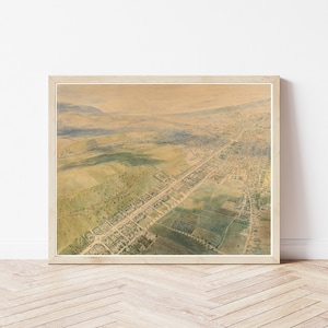 Wien Österreich Vogelansicht 1875 Gemälde | Fine Art Druck