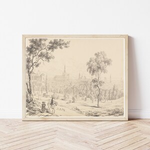 Vicenza Italy View 1840 Drawing | Fine Art Print