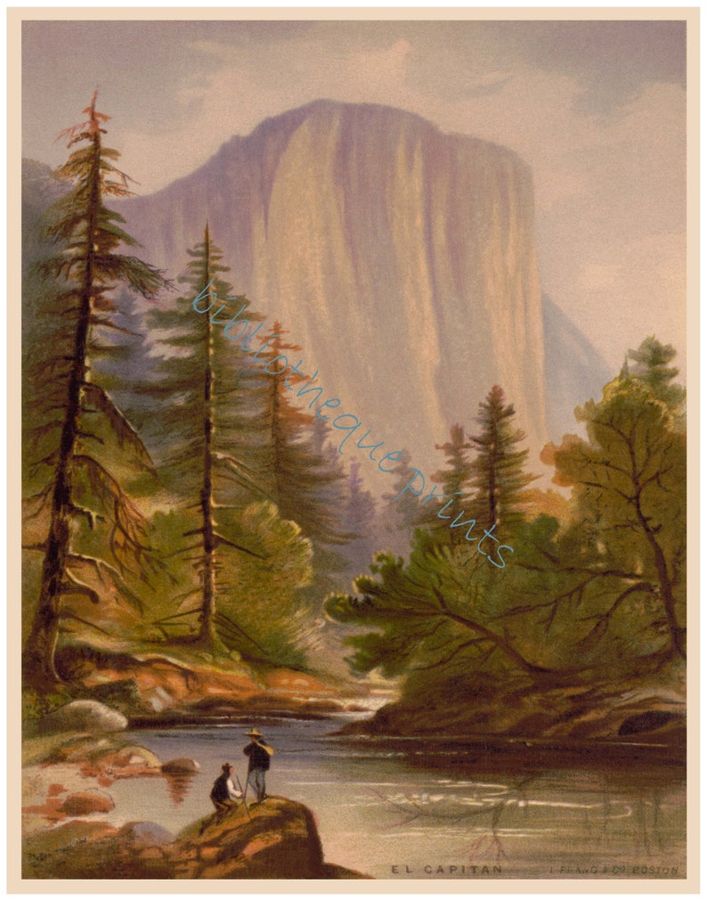 El Capitan Yosemite National Park 1871 Fine Art Print