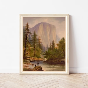 El Capitan Yosemite National Park 1871 Lithograph | Fine Art Print