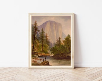 El Capitan Yosemite National Park 1871 Lithograph | Fine Art Print