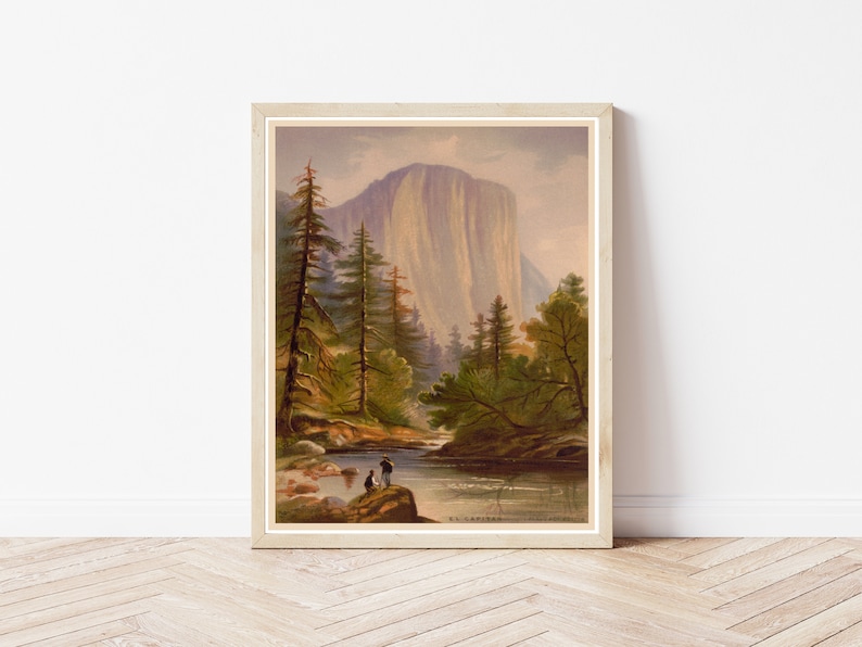 El Capitan Yosemite National Park 1871 Fine Art Print