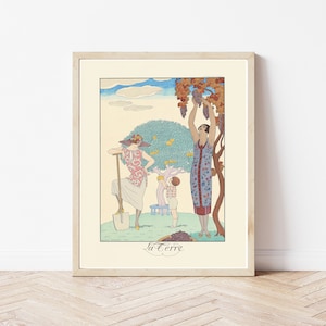 Art Deco 1920&#39;s Fashion & Style Illustration, Flapper Fashion 1925 Lithograph | Fine Art Print